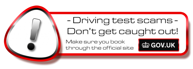 Don´t get scammed! book your theory or driving test in Tameside, Denton, Hy on the .gov site